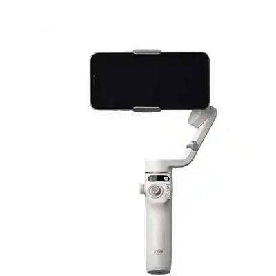 حالت فیلمبرداری افقی DJI Osmo Mobile 6 گوشی افقی نصبشده روی گیمبال سفید DJI Osmo Mobile 6