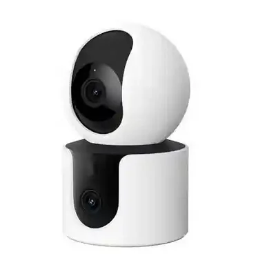طراحی دو دوربینه شیائومی C300 Dual نمای سهرخ دوربین دو لنزه Xiaomi C300 Dual با بدنه سفید گردان