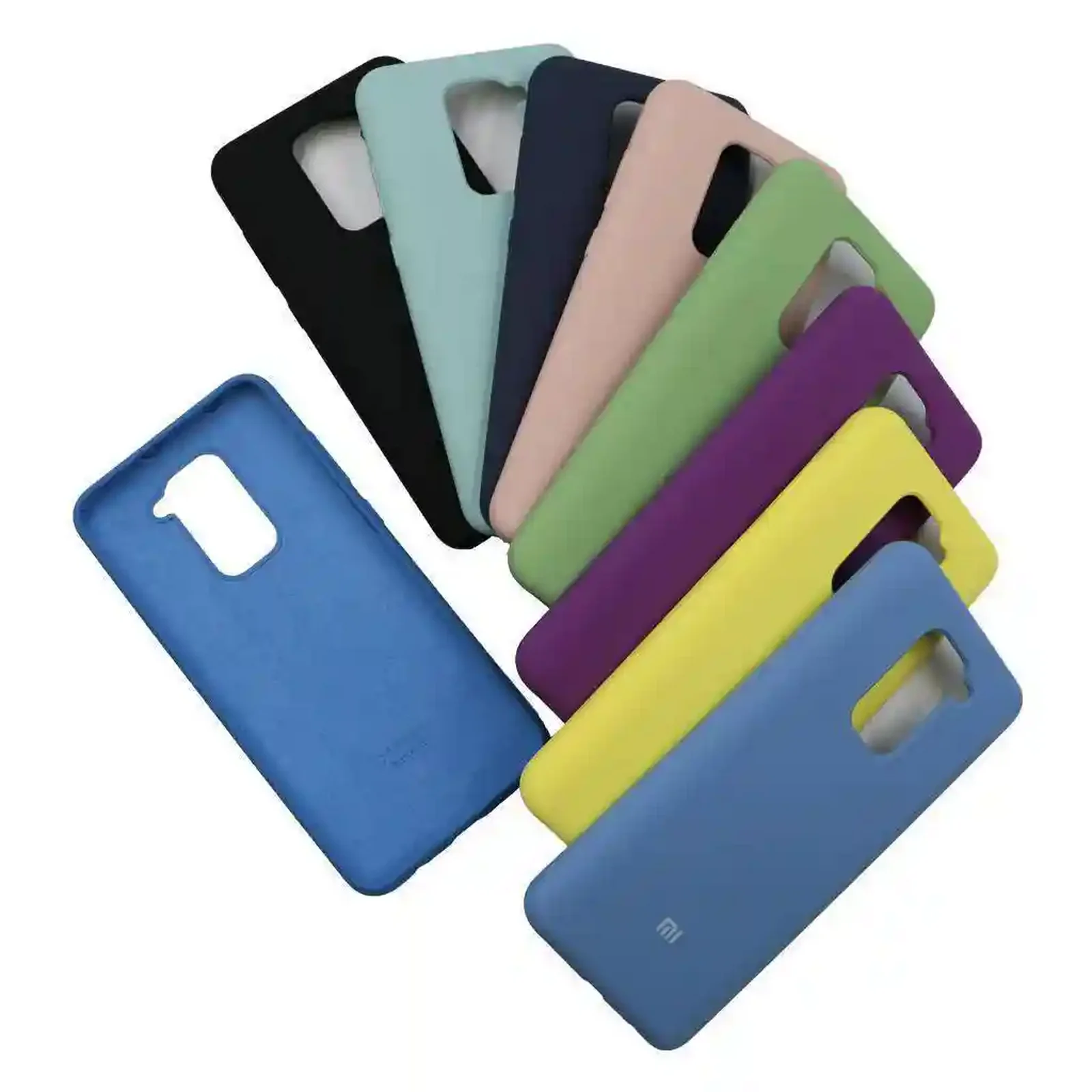 مجموعه کاور سیلیکونی شیائومی Redmi Note 9 در هشت رنگ