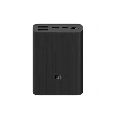 نمای اصلی پاوربانک 3 Ultra Compact پاوربانک شیائومی 3 Ultra Compact مشکی با بدنه شیاردار