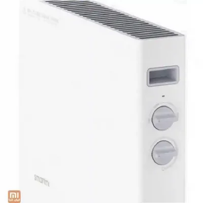 نمای نزدیک پنل کنترل و دریچه بالای شوفاژ برقی Smartmi S1