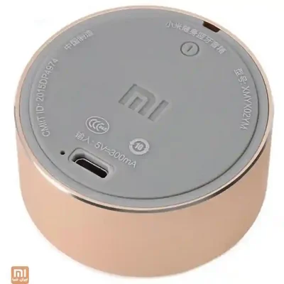 پورت شارژ اسپیکر قابل حمل Xiaomi Millet نمای زیر اسپیکر شیائومی Millet با درگاه شارژ و مشخصات فنی