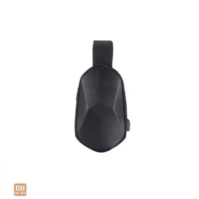 نمای جلوی کیف ورزشی تکبند Xiaomi BEABORN کوله تک بند ورزشی BEABORN شیائومی مشکی با بدنه هندسی