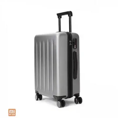 نمای سهرخ چمدان Xiaomi 90 Pointe بیست اینچ چمدان نقرهای شیائومی 90 Pointe سایز ۲۰ اینچ با دسته تلسکوپی و چهار چرخ