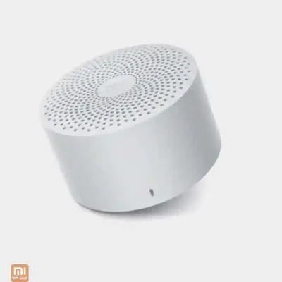 نمای محصول اسپیکر Xiaomi MDZ-28-DI اسپیکر بلوتوث سفید شیائومی Mi Compact Speaker 2 MDZ-28-DI با توری دایرهای