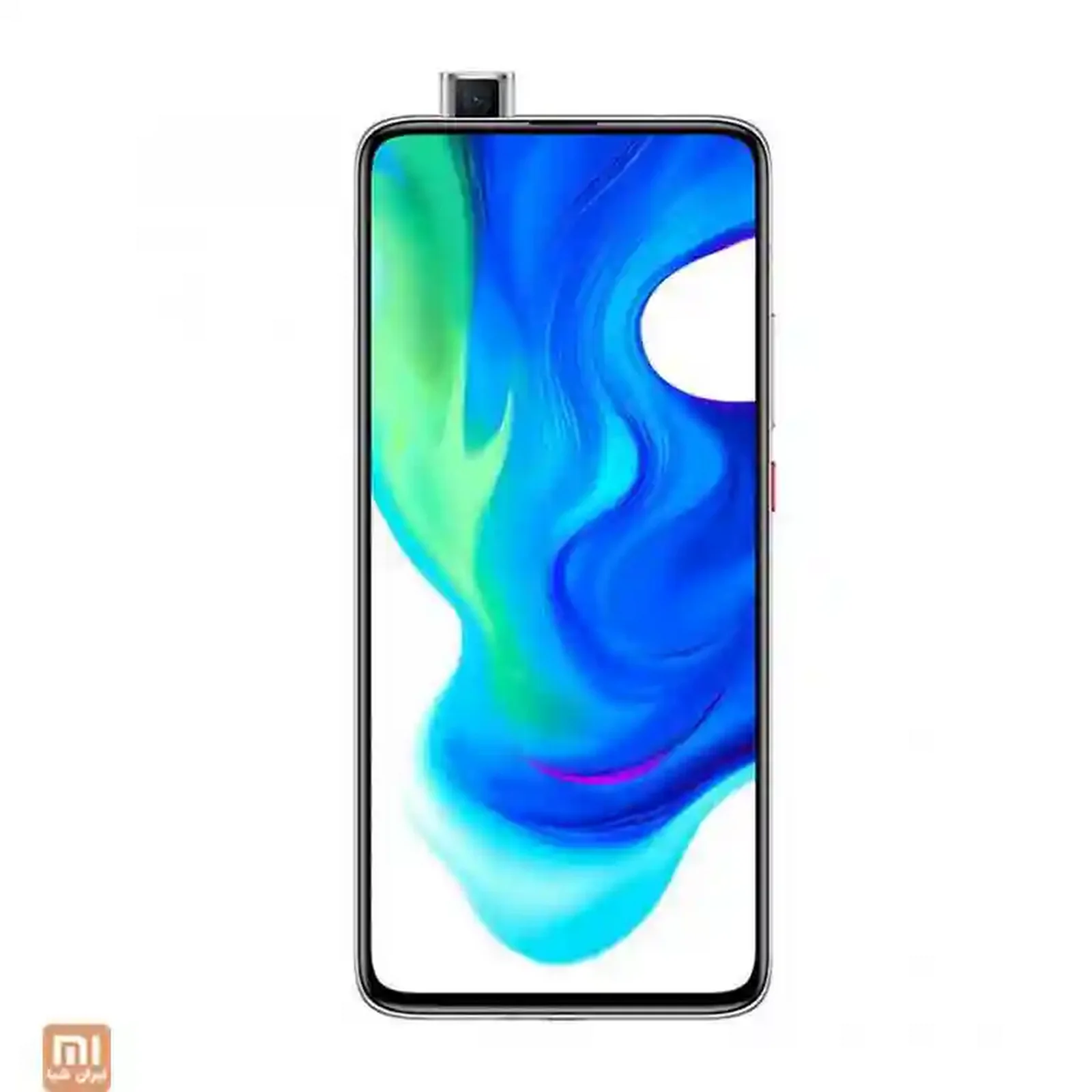 نمای جلوی POCO F2 Pro نسخه ۲۵۶ گیگابایت گوشی POCO F2 Pro ظرفیت ۲۵۶ گیگ با دوربین سلفی پاپ آپ باز