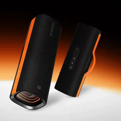 طراحی چندوجهی Xiaomi Sound Party MDZ-39-DB دو نمای شناور اسپیکر Xiaomi Sound Party با پنل کنترل و نور انتهایی