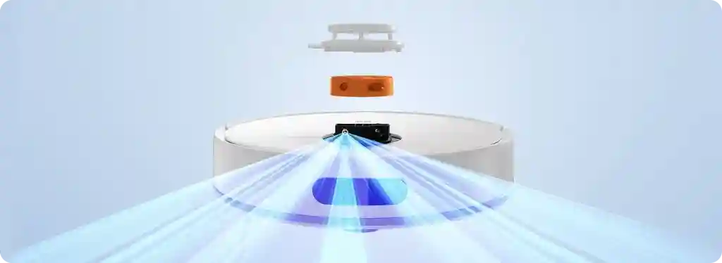 جارو رباتیک شیائومی مدل Xiaomi Robot Vacuum S40C - سیستم ناوبری لیزری LDS برای دوری هوشمندانه از موانع