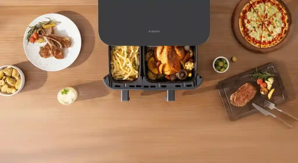 هواپز بدون روغن چند منظوره شیائومی مدل Xiaomi Dual Zone Air Fryer 10L MAF-D1001 - پخت همزمان 3 غذا - نمای 4