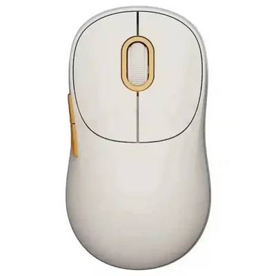 موس سفید Xiaomi Wireless Mouse 3 از بالا نمای بالای موس بیسیم سفید شیائومی Wireless Mouse 3 XMWXSB03YM