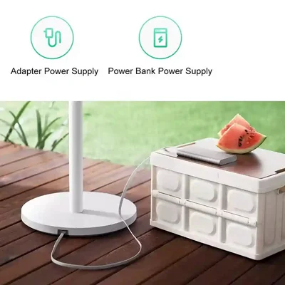 تأمین برق پنکه Mijia Fan 1X با آداپتور یا پاوربانک