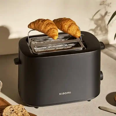 پایه گرم کن نان Xiaomi Toaster گرم کردن کروسان روی پایه توستر شیائومی XMTSJ01FD