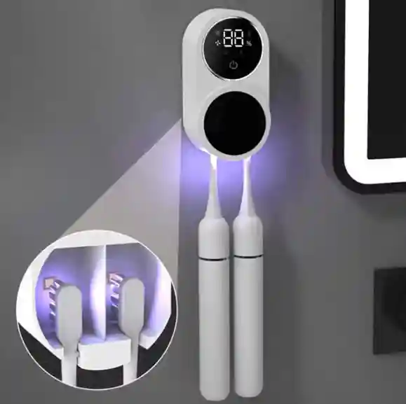 جامسواکی و ضدعفونی کننده مسواک شیائومی مدل Dual Automatic Toothbrush Sterilizer X122 - طراحی دوتایی و نصب آسان روی دیوار