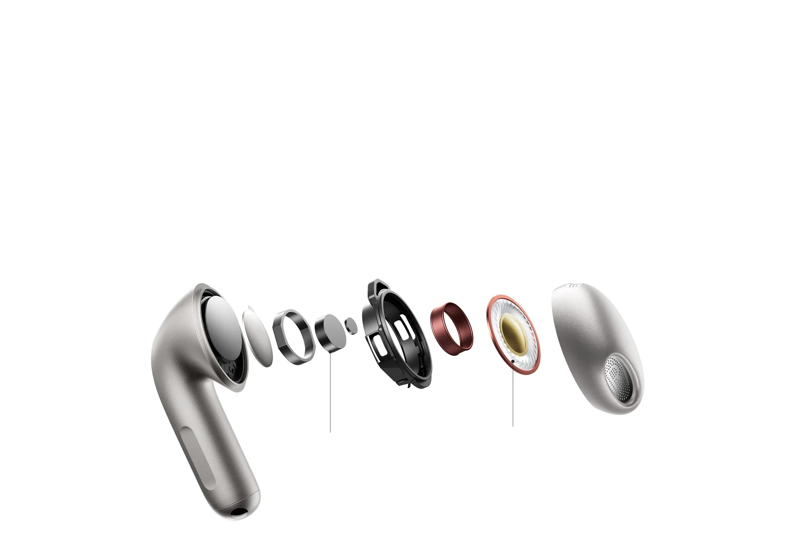 نمای رسمی اجزای درایور ۱۱ میلی‌متری Xiaomi Buds 6