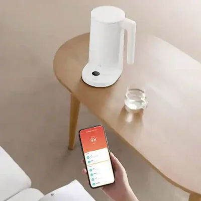 تنظیم هوشمند دمای کتری Mijia Kettle 2 Pro کنترل کتری Mijia Kettle 2 Pro با گوشی و نمایش دمای ۹۸ درجه