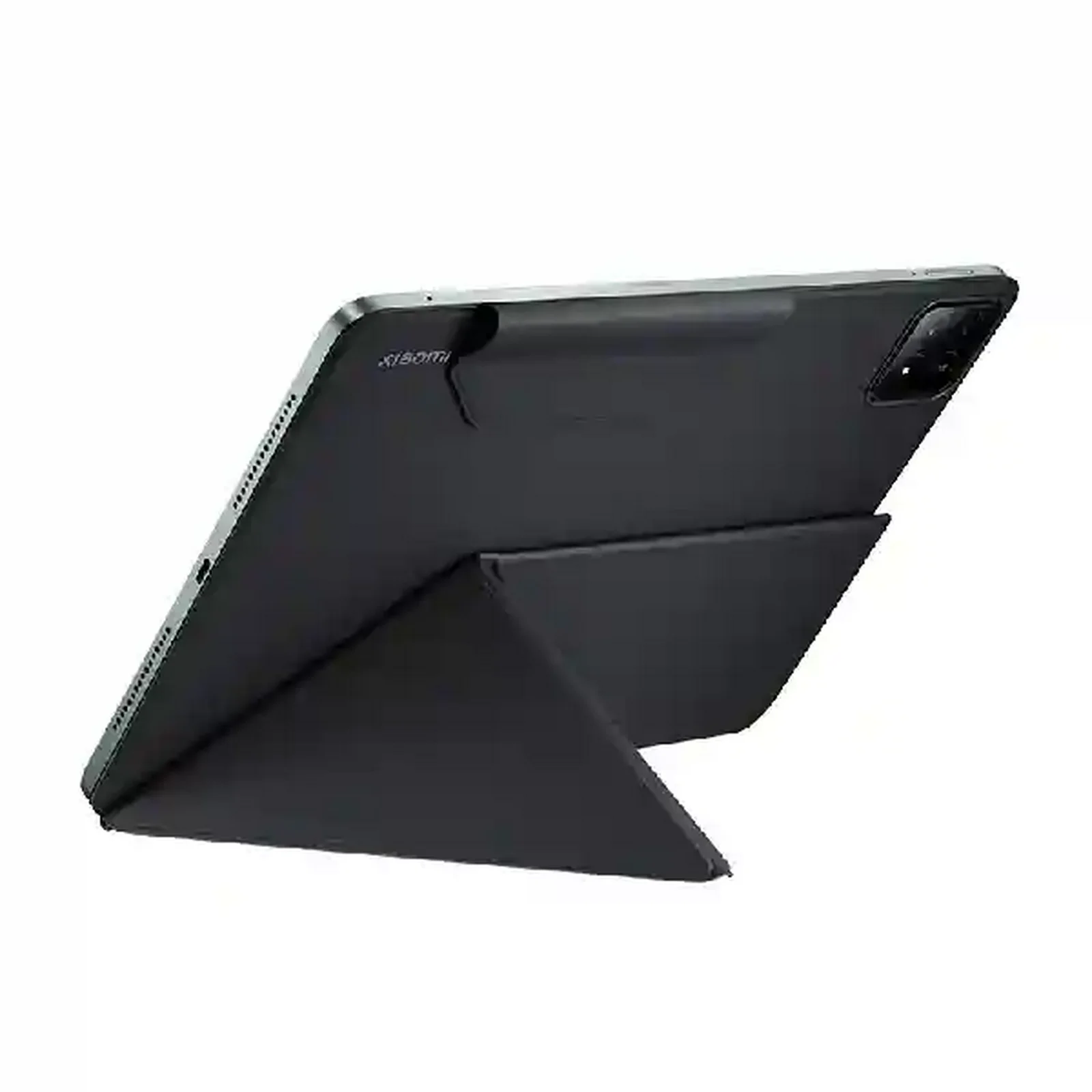 کاور مشکی Xiaomi Pad 6S Pro روی تبلت در حالت استند