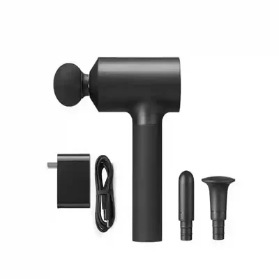 لوازم همراه ماساژور Xiaomi Mijia MJJMQ01-ZJ محتویات بسته ماساژور تفنگی شیائومی Mijia MJJMQ01-ZJ با شارژر