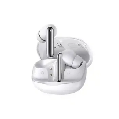 نمای اصلی هندزفری QCY MeloBuds N50 سفید هندزفری بلوتوثی سفید QCY MeloBuds N50 با کیس شارژ باز