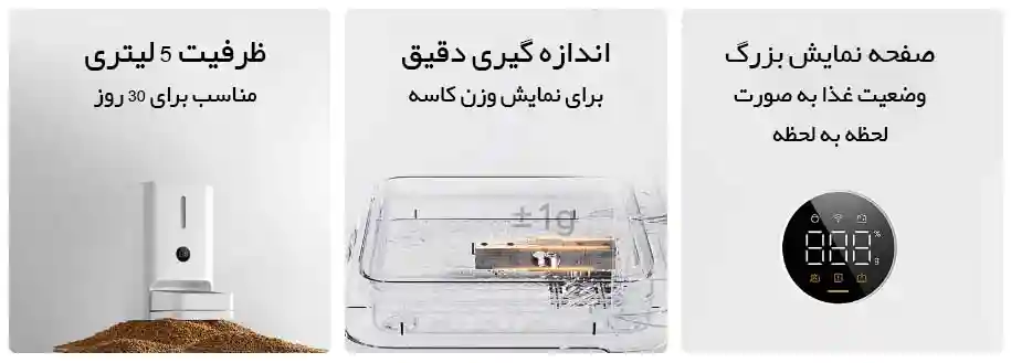 ظرف غذای هوشمند حیوانات خانگی شیائومی مدل XMWSQ02 - تصویر توضیحات 1