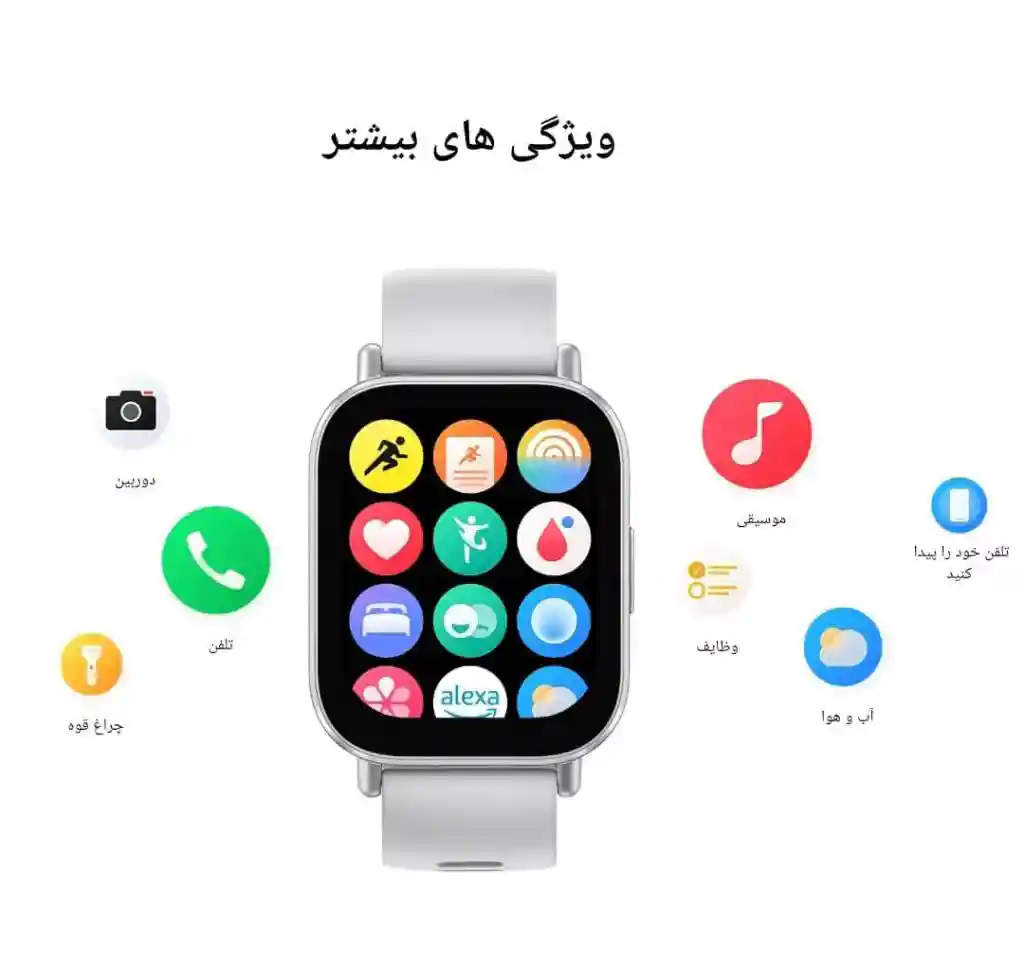 نمای امکانات روزمره REDMI Watch 5 Active