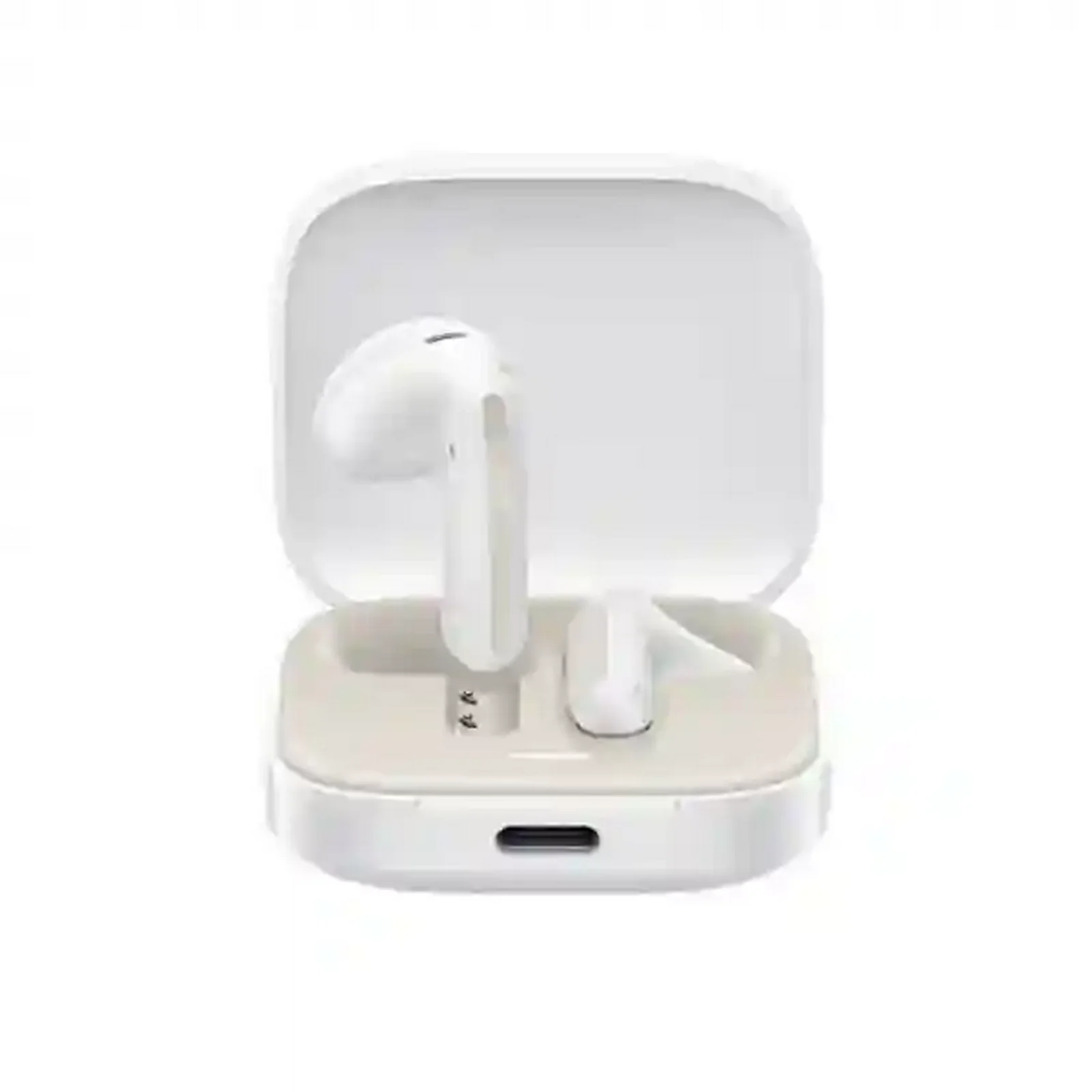 نسخه سفید Redmi Buds 6 Active هندزفری بلوتوثی Redmi Buds 6 Active سفید داخل کیس شارژ باز