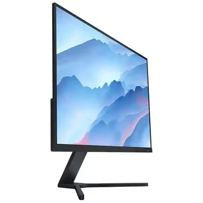 ضخامت پنل و پایه Xiaomi Mi Desktop 27 نمای سهرخ مانیتور شیائومی Mi Desktop 27 اینچ با بدنه باریک