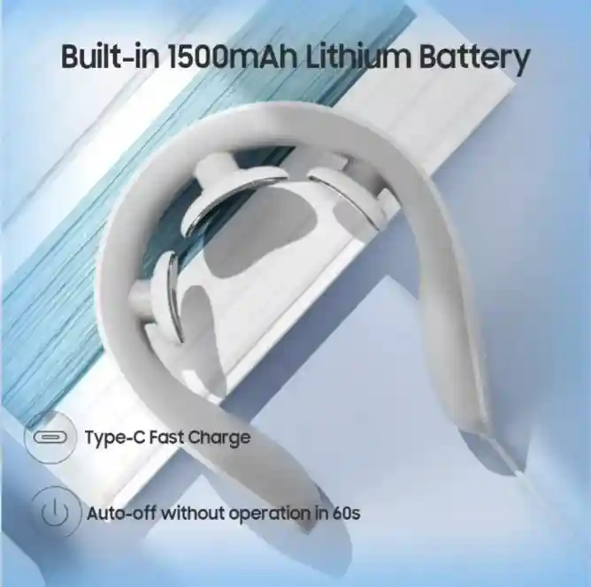ماساژور گردنی شیائومی مدل Jeeback G20 - باتری قوی با ظرفیت 1500 میلیآمپر ساعت
