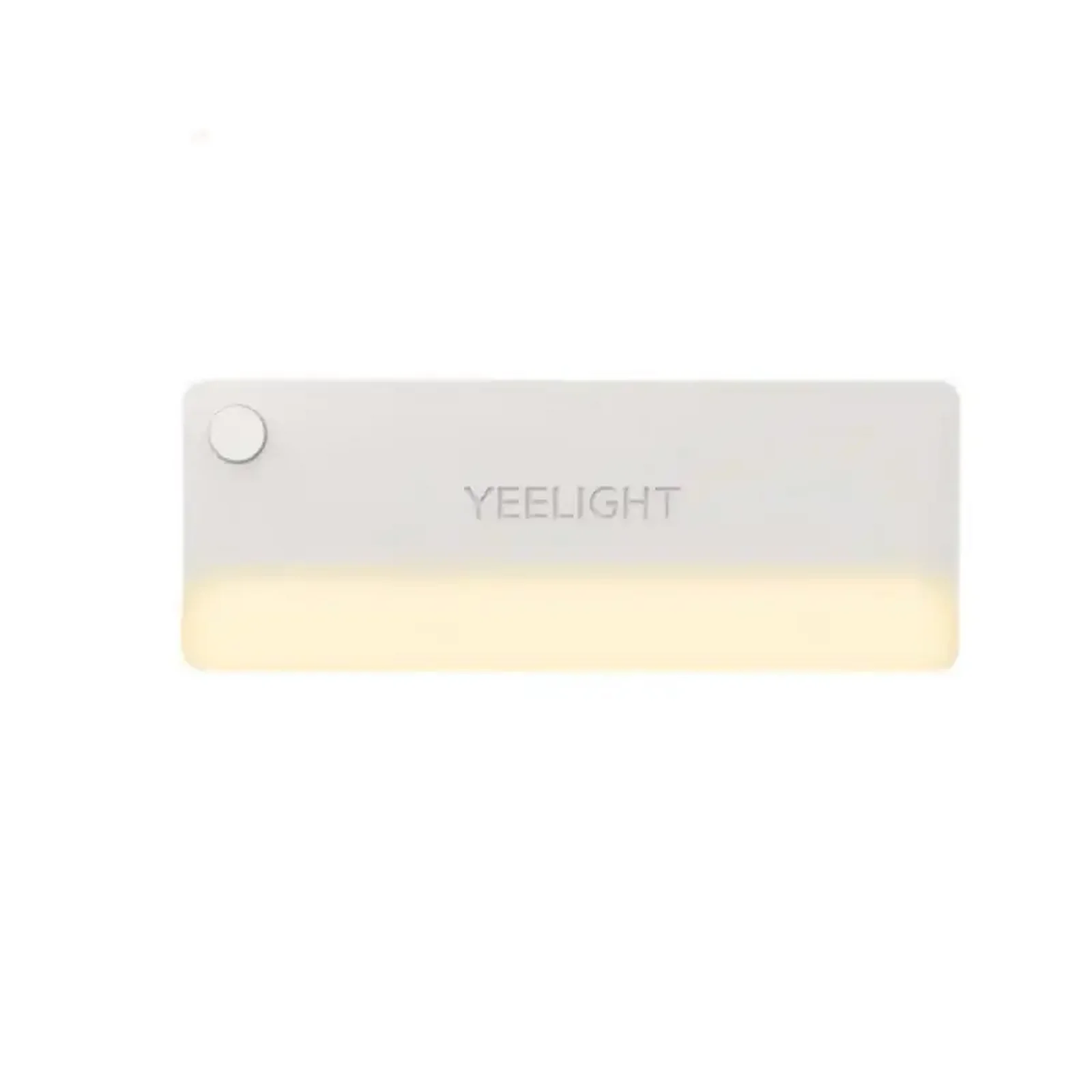 چراغ دراور شیائومی مدل Yeelight YLCTD001؛ تصویر اصلی روشن نمای اصلی چراغ دراور شیائومی مدل Yeelight YLCTD001 با نوار نور گرم و بدنه سفید
