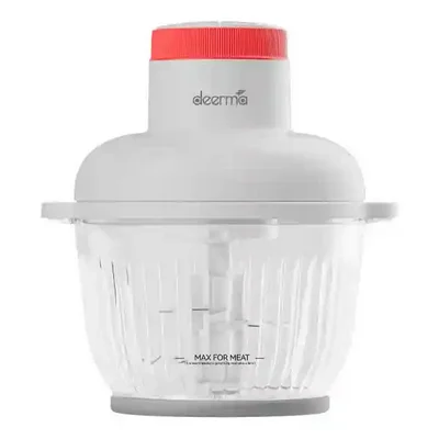 چرخ گوشت و غذاساز چندمنظوره شیائومی مدل Deerma JR10W؛ تصویر اصلی روبهرو نمای اصلی چرخ گوشت و غذاساز چندمنظوره شیائومی مدل Deerma JR10W با کاسه شفاف