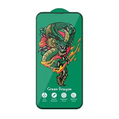 گلس Green Dragon سازگار با Xiaomi Poco X6 Pro نمای معرفی گلس Horo برای Poco X6 Pro با طرح اژدهای سبز و چهار آیکون ویژگی