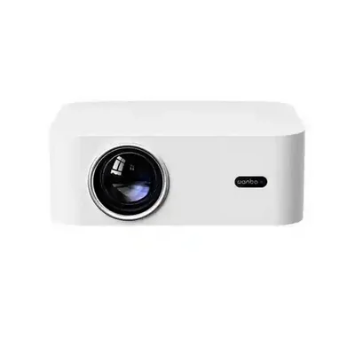 ویدئو پروژکتور Wanbo X2 Pro با بدنه سفید نمای روبهرو ویدئو پروژکتور سفید شیائومی Wanbo X2 Pro