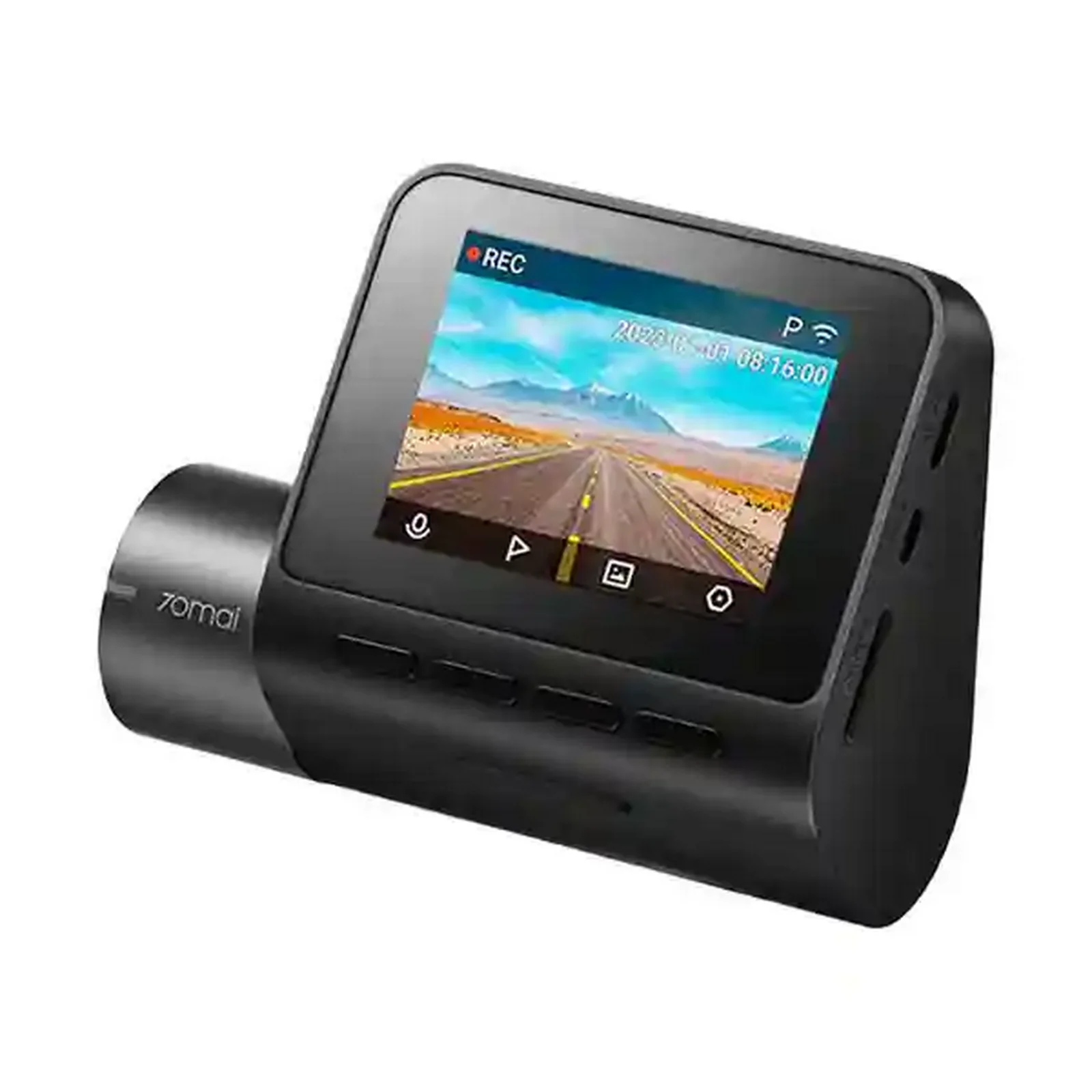 دوربین خودرو 70mai A200 با صفحه نمایش و لنز استوانهای نمای سهرخ دوربین خودرو 70mai Dash Cam A200 با نمایشگر رنگی