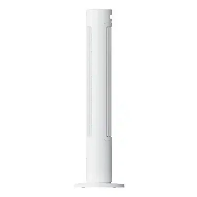 طراحی پشت Xiaomi Tower Fan 2 BPTS02DM نمای پشت پنکه برجی شیائومی Smart Tower Fan 2 با دستگیره و پایه سفید
