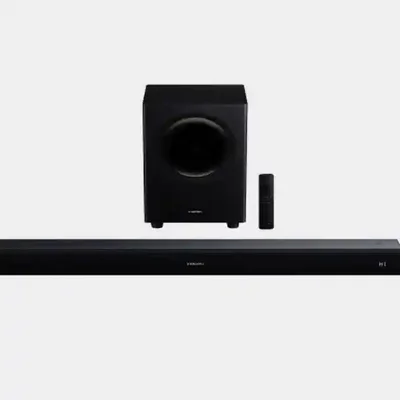 مجموعه Xiaomi Soundbar Pro 2.1 Ch با ساب ووفر ساندبار شیائومی Pro 2.1 Ch همراه ساب ووفر بی سیم و ریموت کنترل مشکی