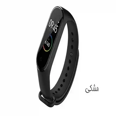 بند سیلیکونی مشکی Mi Band 4 همراه کپسول نمایشگر