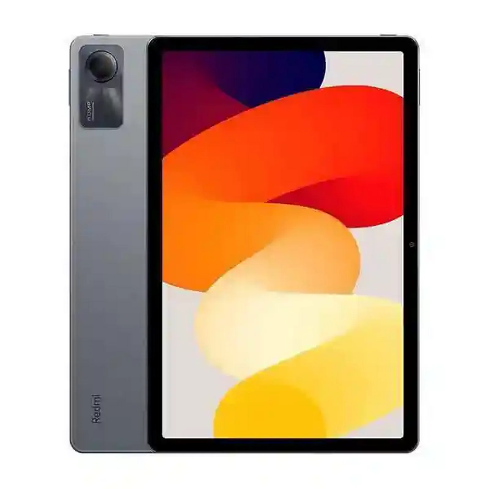تبلت Redmi Pad SE رم ۸ و حافظه ۱۲۸ در نمای جلو و پشت نمای اصلی Redmi Pad SE خاکستری حافظه ۱۲۸ گیگابایت با پنل پشت و صفحه نارنجی و زرد
