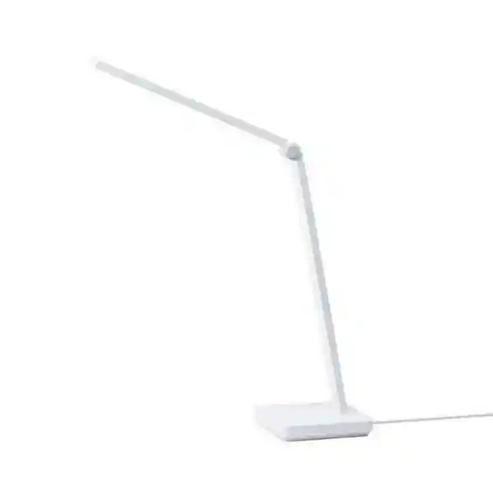 نمای اصلی چراغ مطالعه سفید Mijia Table Lamp Lite با پایه مستطیلی، بازوی مفصلی و کابل برق