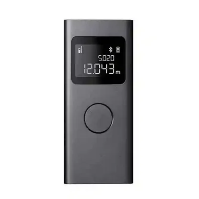 متر Xiaomi Smart Laser Rangefinder از نمای روبهرو متر لیزری هوشمند شیائومی MJJGCJYD001QW با نمایشگر دیجیتال