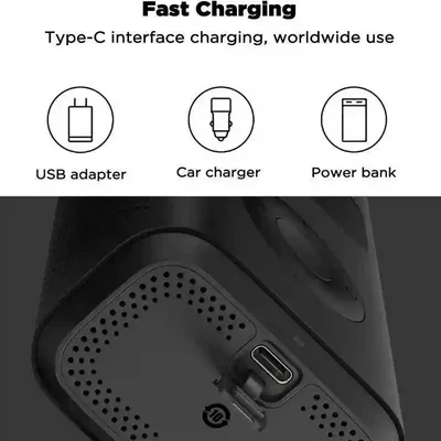 شارژ پمپ باد شیائومی 1S از طریق USB Type-C درگاه شارژ Type-C پمپ باد Xiaomi Air Compressor 1S