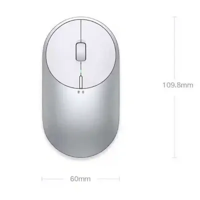 اندازه بدنه Xiaomi Portable Mouse 2 ابعاد موس Xiaomi Portable Mouse 2 با طول ۱۰۹.۸ و عرض ۶۰ میلیمتر