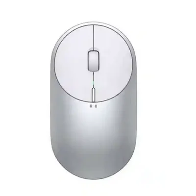 موس شیائومی Portable Mouse 2 نقرهای موس بیسیم نقرهای Xiaomi Portable Mouse 2 از نمای بالا
