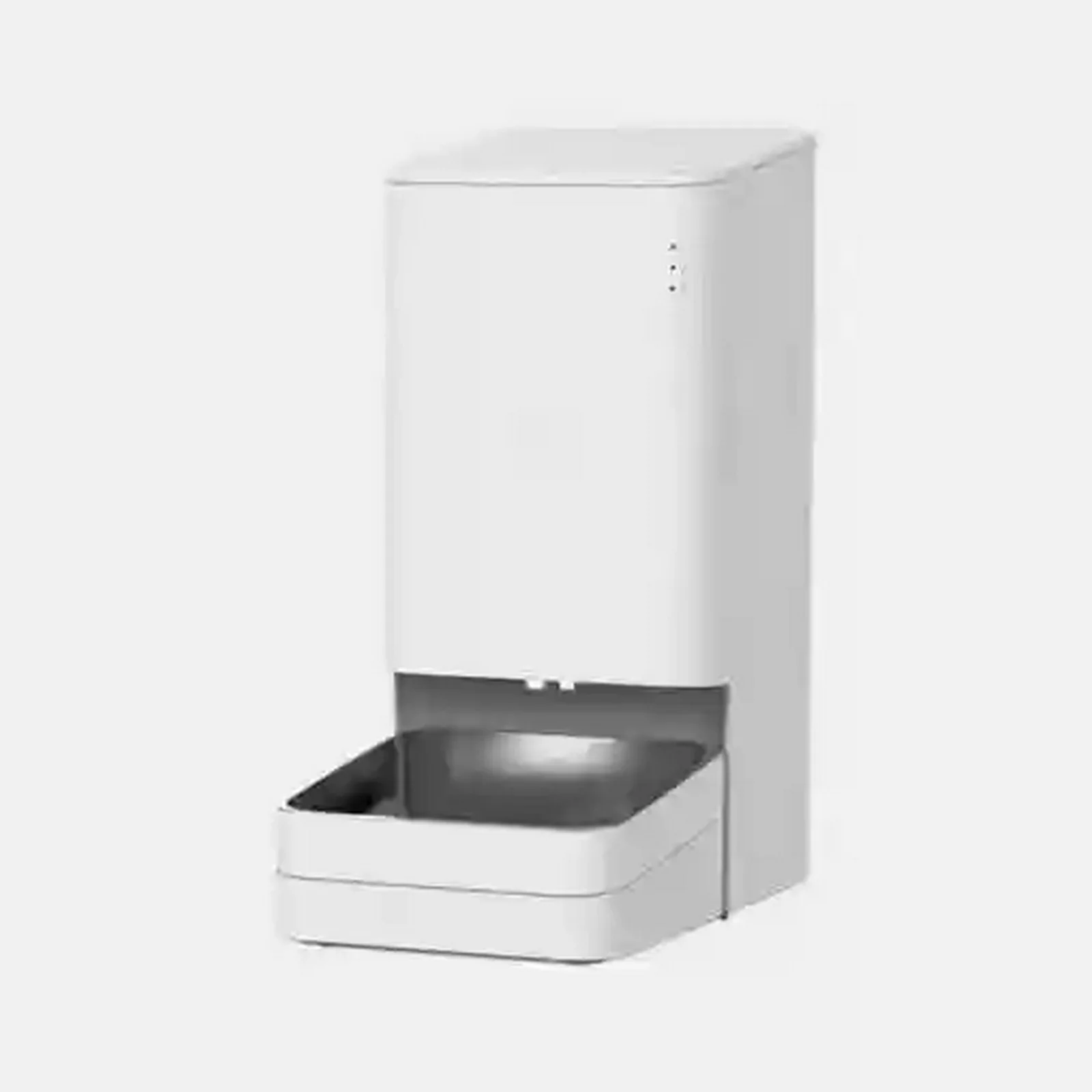 غذادهنده حیوانات شیائومی XWPF01MG-EU از نمای جلو ظرف غذای هوشمند سفید Xiaomi XWPF01MG-EU با کاسه استیل