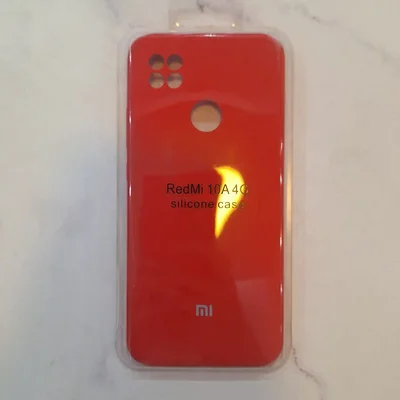 جزئیات پشت کاور سیلیکونی Redmi 10A 4G قرمز برش دوربین و حسگر اثر انگشت قاب قرمز Xiaomi Redmi 10A 4G