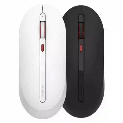 دو رنگ موس شیائومی MIIIW MWMM01 مقایسه موس بیسیم MIIIW MWMM01 سفید و مشکی