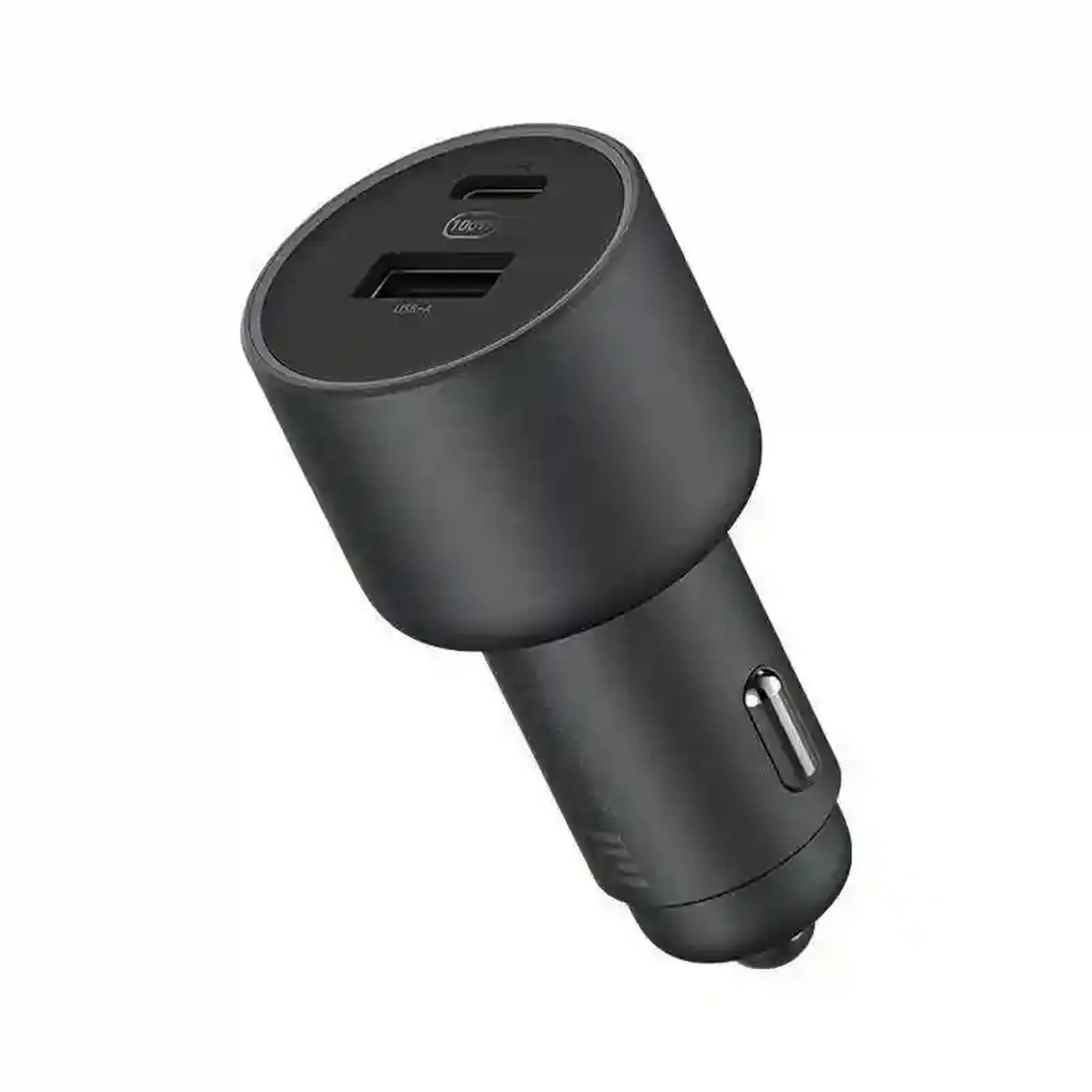 شارژر خودرو Xiaomi 1A1C CC07ZM نمای سهرخ شارژر فندکی ۱۰۰ وات شیائومی CC07ZM با درگاه USB-C و USB-A