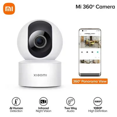 اینفوگرافیک امکانات دوربین Xiaomi C200 با کیفیت 1080p قابلیتهای دوربین ۳۶۰ درجه شیائومی C200 در اپلیکیشن موبایل