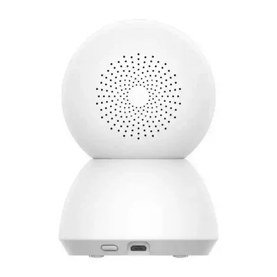 نمای پشتی دوربین نظارتی شیائومی C300 XMC01 پشت دوربین Xiaomi C300 با شبکه بلندگو و درگاه اتصال