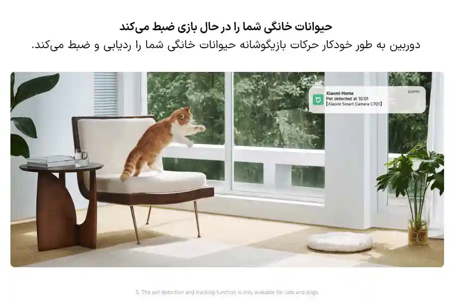تشخیص حیوان خانگی با دوربین Xiaomi C701