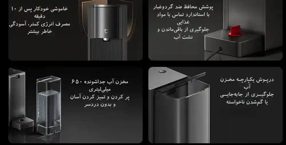 پوستر مخزن آب و قطع خودکار قهوهساز S1