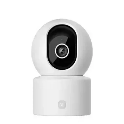 نمای روبه رو Xiaomi Smart Camera C302 دوربین نظارتی هوشمند شیائومی C302 سفید با لنز مرکزی